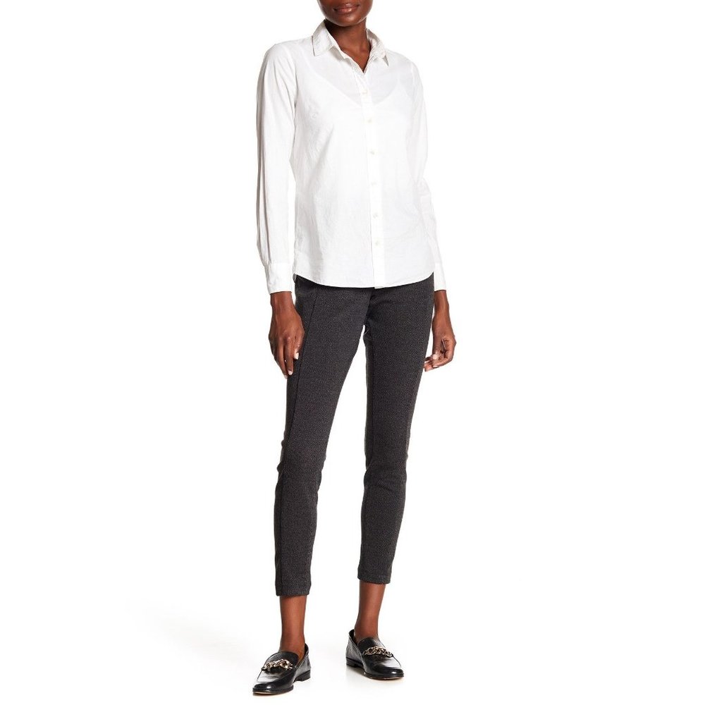 Lysse Slimming Seamed Ponte Knit Leggings #5199 Gray Small (4-6) NEW